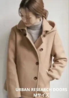 URBAN RESEARCH DOORS ベージュショートコートM