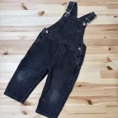 ZARA サロペ ザラキッズ ブラックデニム オーバーオール 18-24m