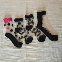 ファッションソックス 4足セット