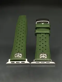 アーミーグリーン　ラバーベルト　アップルウォッチ