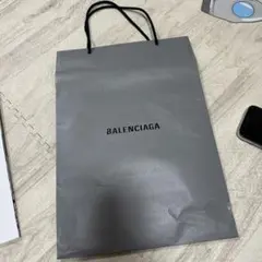 BALENCIAGA バレンシアガ 保存袋 巾着袋 グレー ロゴ入り 正規品