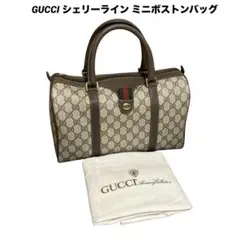 GUCCI オールドグッチ シェリーライン ミニボストンバッグ GGプラス 美品