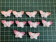 つまみ細工　ハンドメイド　パーツ　蝶③