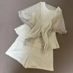 お得❣️ダイアグラムのトップス&ショートパンツセット38 Mサイズ　ショール付き