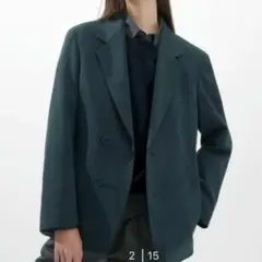 UNIQLO U ダークグリーン テーラードジャケットXS