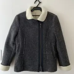 グレー ボアジャケット
