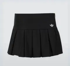アディダス ブラック プリーツミニスカート