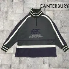 カンタベリー ハーフジップスウェット プルオーバー 刺繍ロゴ ラグビーのサムネイル