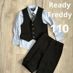 Ready Freddy キッズフォーマル4点◯110cm黒　ベストセットアップ