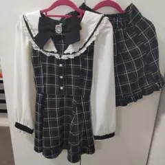 リズリサ　ブラック　セットアップ　LIZLISA　地雷系