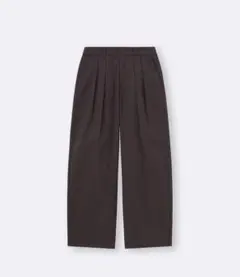 GU チノバレルレッグタックパンツ M（DARK BROWN）