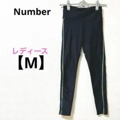 Number【M】レギンス　スポーツ　インナーパンツ　ハイウエスト　黒 ポケット