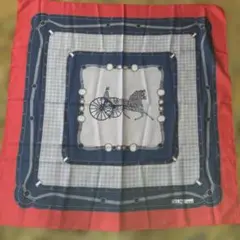 CELINE シルクスカーフ 馬車デザイン