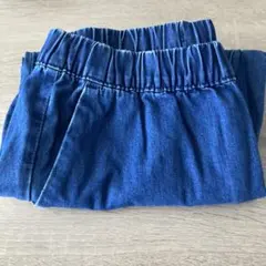 無印良品 婦人 洗いざらしデニム イージーテーパードパンツ Ｍ・ブルーのサムネイル