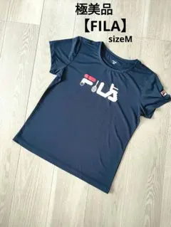 【極美品】FILA テニスウェア Tシャツ ネイビー Mサイズのサムネイル