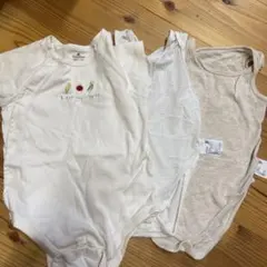 ３枚セットGAPロンパース　UNIQLO肌着夏用　メッシュ　エアリズム　80