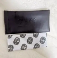 zoff メガネケース　メガネ拭き