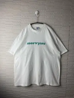 90s USA製ヴィンテージ　シングルステッチ　mervyn's企業ロゴTシャツ