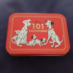 101匹わんちゃん 缶ケース 長方形 エンボス