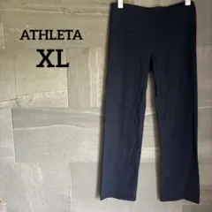ATHLETA 【XL】 ダークブルー ネイビー ストレッチパンツ ウォーキング