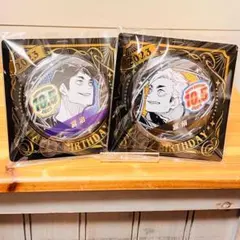 1054【新品】ハイキュー 宮侑 宮治 バースデー BD 缶バッジ 原作