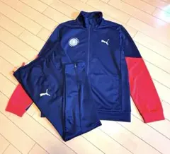 PUMA プーマ ジャージ 上下 セットアップ ビッグロゴ ネイビー メンズ