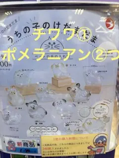 うちの子のけだまだま　チワワ　ポメラニアン　正規品　カプセルトイ　セット