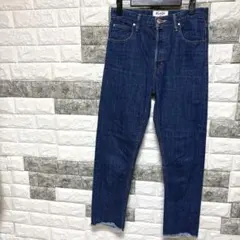 美品【ブラックバイマウジー 】ストレートデニム パンツ25/Mダークブルー