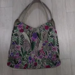 花柄トートバッグ 合成皮革