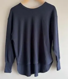 simplicite リブ編み 長袖トップス