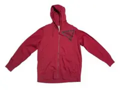 GUESS ジップアップ パーカー レッド Lサイズ