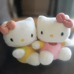 超希少品！当時物！昭和レトロ ベビーキティ ミミィ ペアぬいぐるみ 超希少品！当時物！昭和レトロ ベビーキティ ミミィ ペアぬいぐるみ