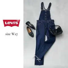 Levi's デニムオーバーオール カットオフ 濃紺 W27 S〜M相当のサムネイル