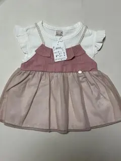 【新品】プティマイン90サイズ　チュールTシャツ