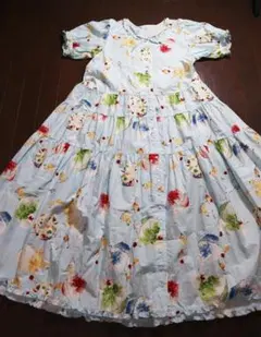ピンクハウス♡完売品♡かき氷プリント♡パフスリーブのワンピースのサムネイル