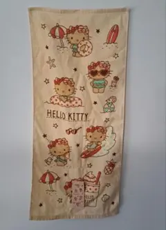 HELLO KITTYフェイスタオル 日焼けキティ