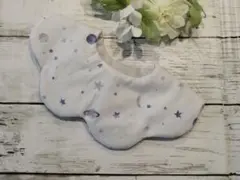 1290.ハンドメイドよだれかけ　ハンドメイドスタイ　360°スタイ