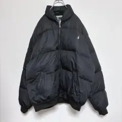 ノ*ブ様 90s ラルフローレン　ダウン　ブラック　スカイライナー型　Lサイズ