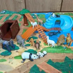 アニア 動物フィギュア17体、おおきなアニア動物園セット(フィギュアのみも可)