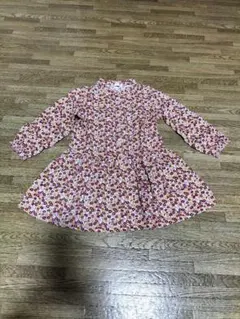 サマンサモスモス 花柄 七分袖ワンピース M　100-110cm