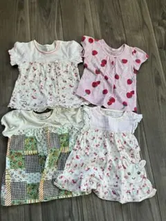 4点まとめ売り　女の子Tシャツ　90cm