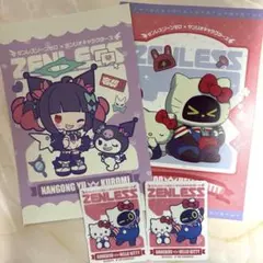 ゼンレスゾーンゼロ　サンリオ　ステッカー2枚　GIGOポストカード　2枚セット