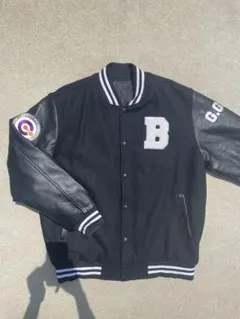 90s スタジャン レザージャケット ブラック レザー