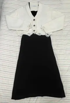 【JEANASIS】セットニットワンピース