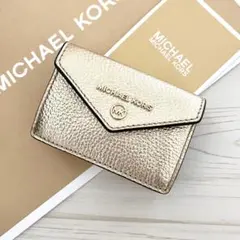 ★ MICHAEL KORS 折り財布　ゴールド 三つ折り財布
