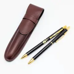 【廃盤・美品】パイロット カヴァリエ 旧型 シャープ＆ボールペン 本革ケース付のサムネイル