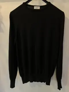 morgano ブラック クルーネックセーター