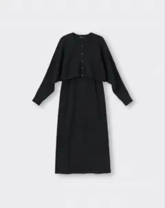 新品未使用　GU 2ピースカーディガンセットワンピース M ニットワンピース