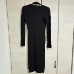 【ユニクロ】3Dエクストラファインメリノリブワンピース（長袖）　+J