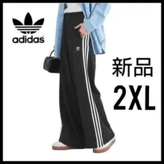新品★黒2XL★サテンワイドレッグパンツ★ジャージ★ワイドパンツ★常田大希